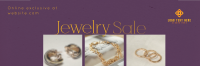 Luxurious Jewelry Sale Twitter Header Design