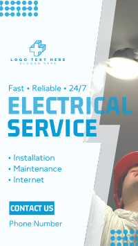 Handyman Electrical Service Instagram story Image Preview