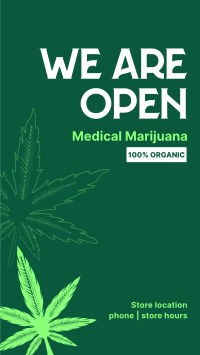 Order Organic Cannabis Facebook Story Design