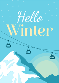 Winter Morning Poster Design