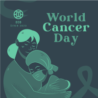 Cancer Day Patient Instagram Post Design