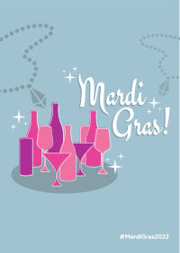Starry Mardi Gras Flyer Image Preview