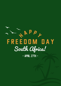 South Africa Freedom Poster Design