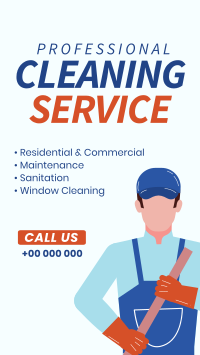 Janitorial Cleaning Facebook Story Design