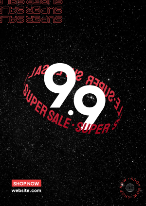 9.9 Super Sale Flyer Image Preview