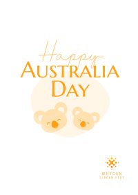 Happy Australia Day Poster Design