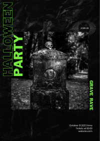 Halloween Grave Party Flyer Image Preview