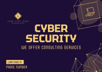 Cyber Security Consultation Postcard Design