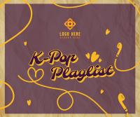 K-Pop Playlist Facebook Post Design