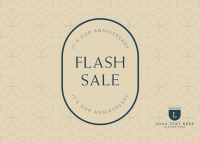 Anniversary Flash Sale Postcard Image Preview