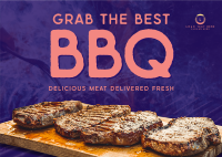 Best BBQ Postcard Image Preview