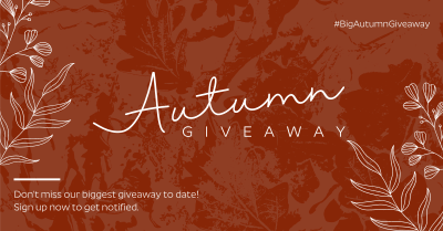 Leafy Autumn Grunge Facebook ad Image Preview