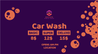 Car Wash Promotion Facebook Event Cover Design