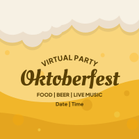 Virtual Oktoberfest Instagram Post Design