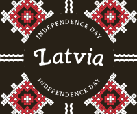 Traditional Latvia Independence Facebook Post Design