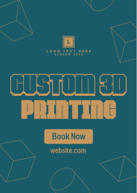 Custom 3D Printing Poster Design