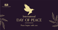 Day Of Peace Dove Facebook ad Image Preview
