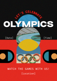Formal Olympics Watch Party Poster Image Preview