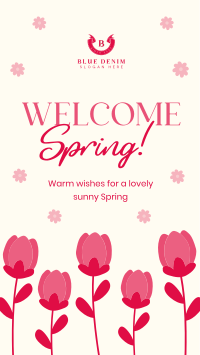 Welcome Spring Greeting Instagram Reel Image Preview