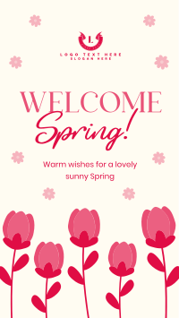 Welcome Spring Greeting Instagram reel Image Preview