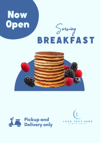 New Breakfast Restaurant Poster Design