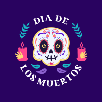 Day of the Dead Badge Instagram Post Design