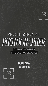 Studio Professional Photographer Facebook Story Design