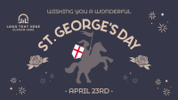 England St George Day Facebook Event Cover Design