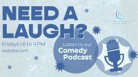 Podcast for Laughs Facebook Event Cover Design