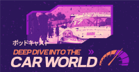 Car World Podcast Facebook Ad Design