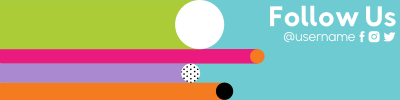 Colorful Moving Dots LinkedIn banner Image Preview