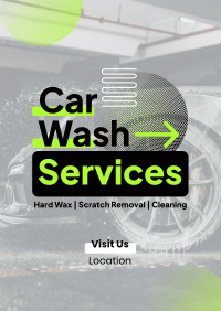 Unique Car Wash Service Flyer Image Preview