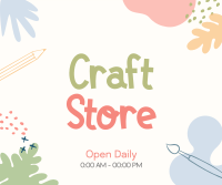 Craft Store Timings Facebook post Image Preview