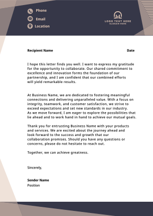 Abstract Corporate Letterhead Image Preview