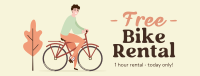 Free Bike Rental Facebook Cover Design