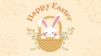 Modern Easter Bunny Facebook event cover Image Preview