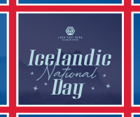 Textured Icelandic National Day Facebook post Image Preview