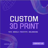 Professional 3D Printing  Instagram Post Design