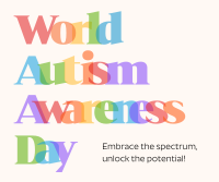 Autism Awareness Facebook Post Design