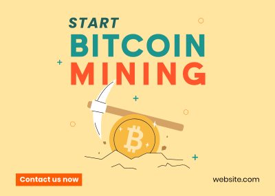 Start Crypto Mining Postcard Image Preview