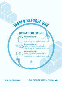 World Refugee Day Donations Poster Design