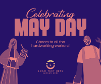 Celebrating May Day Facebook Post Design