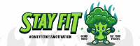 Cute Fitness Broccoli Twitter Header Preview