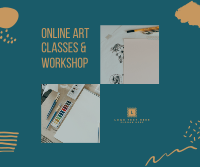 Online Art Classes & Workshop Facebook post Image Preview