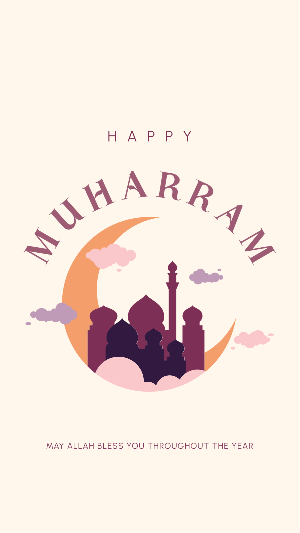 Happy Muharram Islam Facebook Story Design