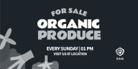 Organic Vegetables Twitter Post Design