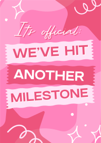 Cutesy Quirky Milestone Poster Preview