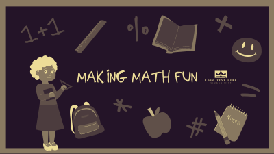 Making Math Fun YouTube cover (channel art) Image Preview