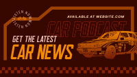 Car News Broadcast Facebook Event Cover Design