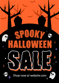 Spooky Ghost Sale Flyer Image Preview